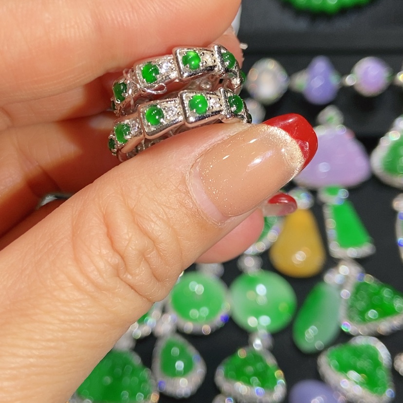 【闪购商品】翡翠戒指未镶嵌天然翡翠