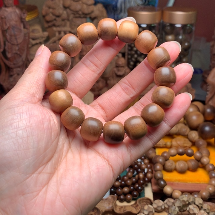 檀香木手串/手链老山檀1314横纹奶香