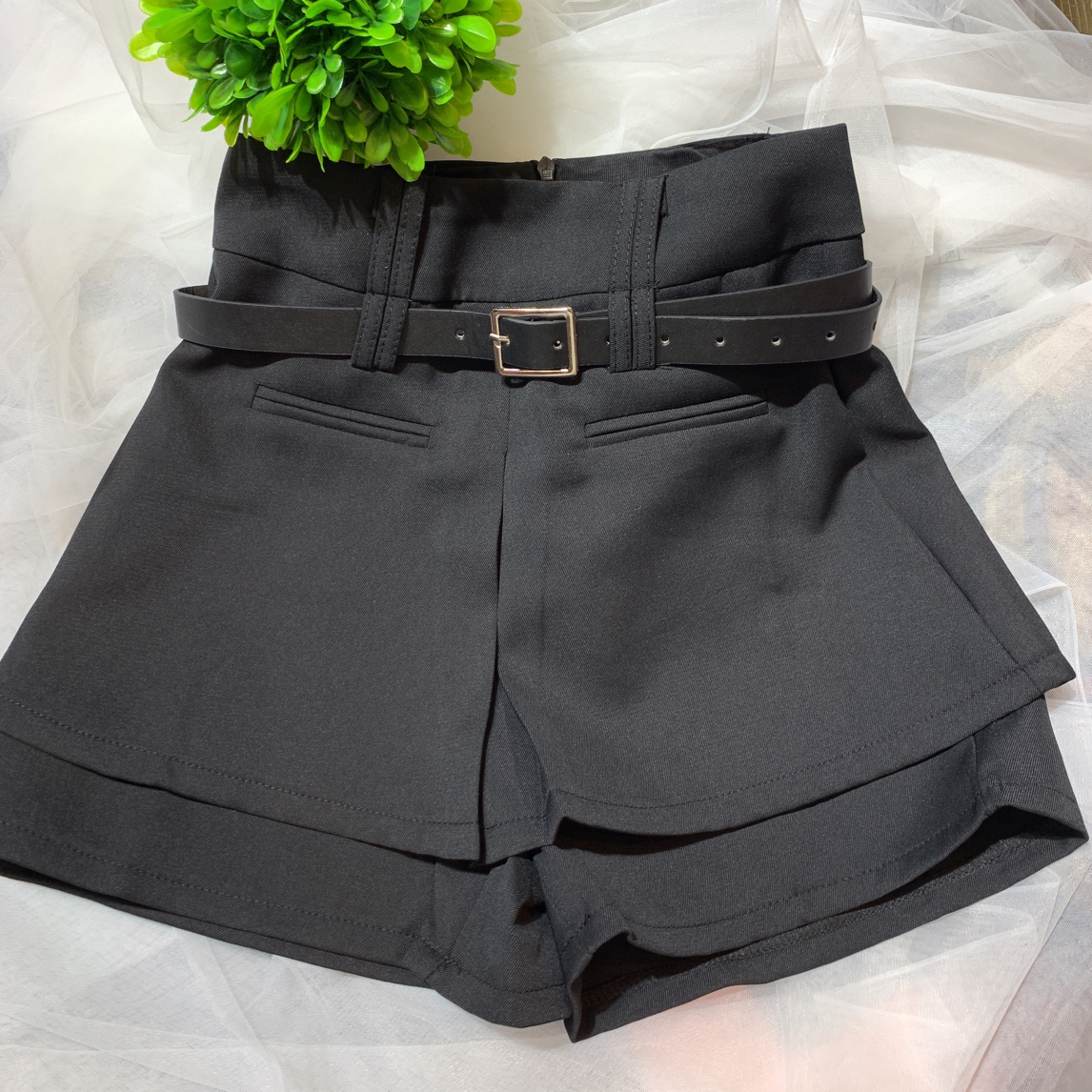 甜美高腰显瘦裤裙