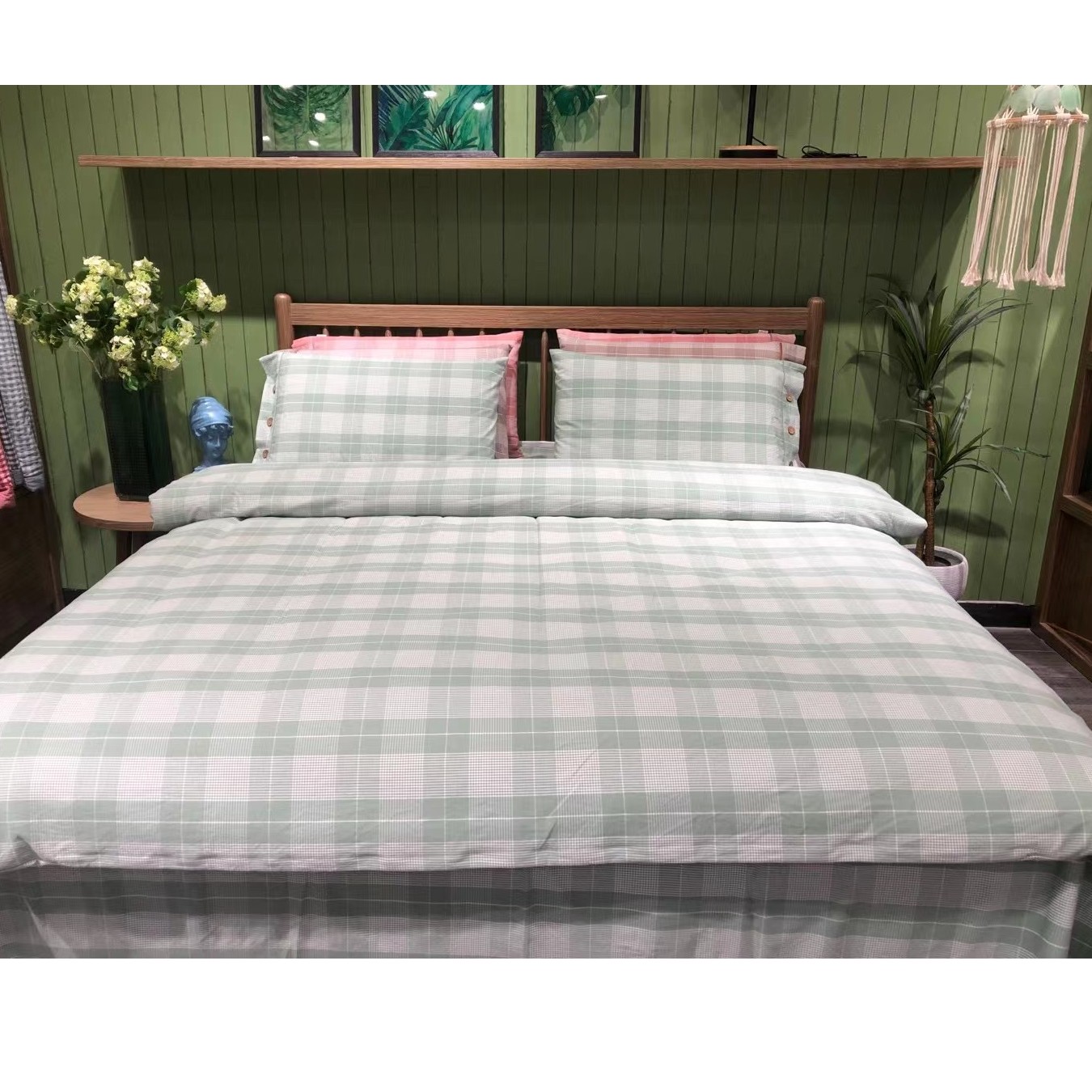 清！庄织尚品-软粗布四件套酒笙A款床上