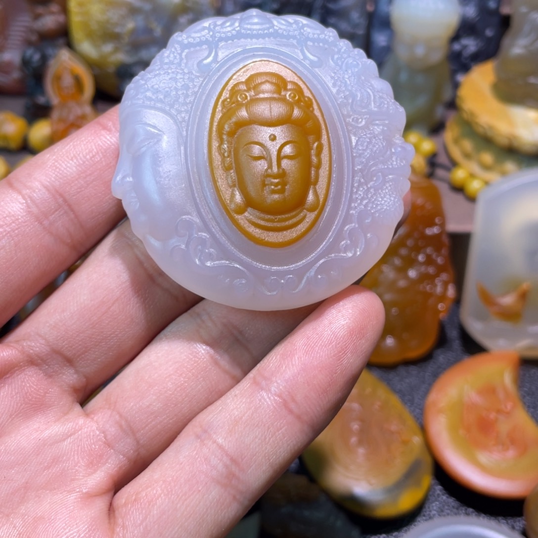 美***国玛瑙/玉髓未镶嵌颈饰