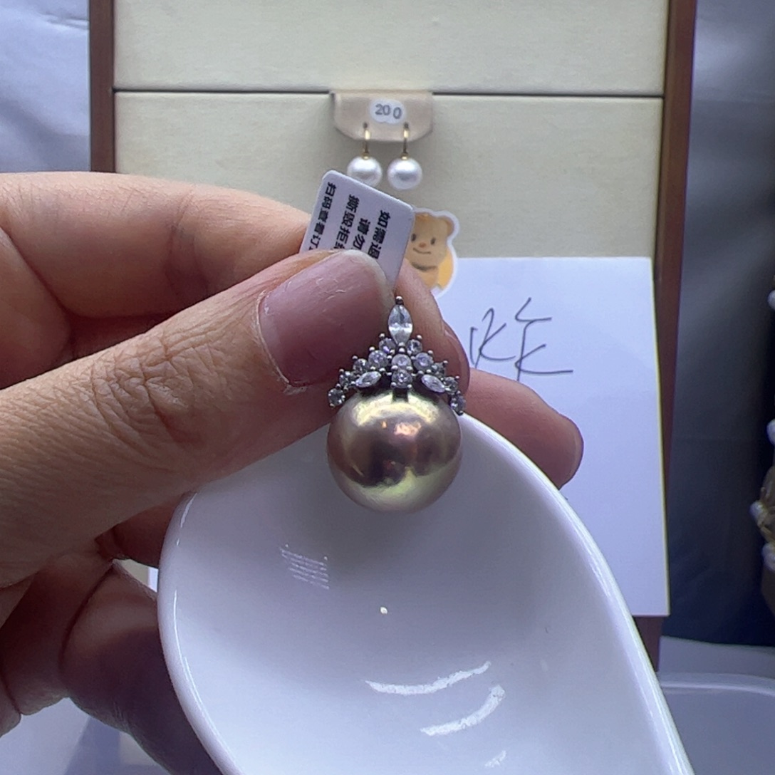 淡水珍珠颈饰银S925镶嵌