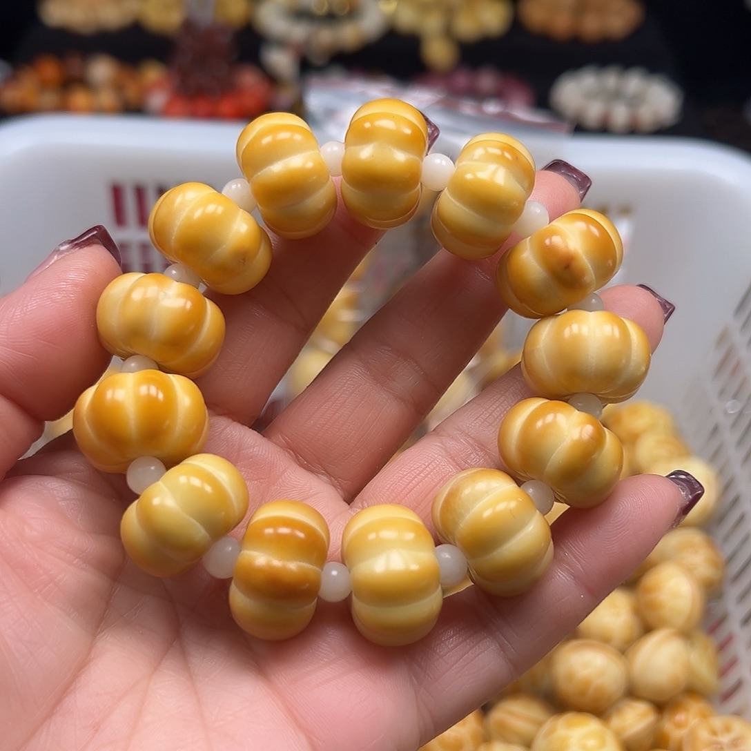 手串菩提根/象牙果微瑕卡21炭烧南瓜串一条