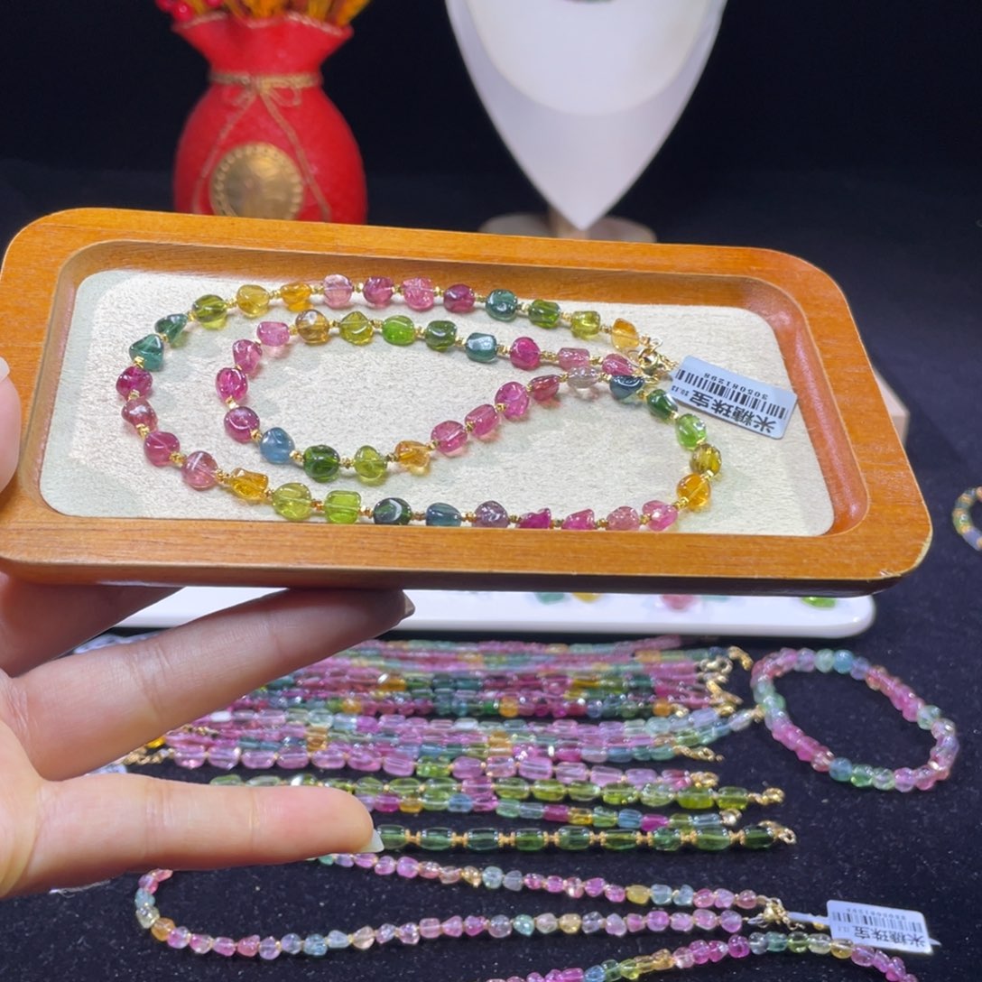 未镶嵌手链碧玺A11碧玺链