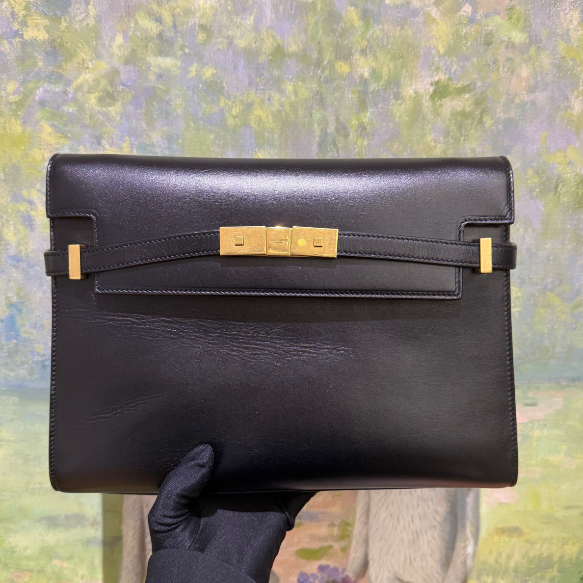 95新 YSL/圣罗兰  18786351/KIKIFIFI/中号曼哈顿斜挎包