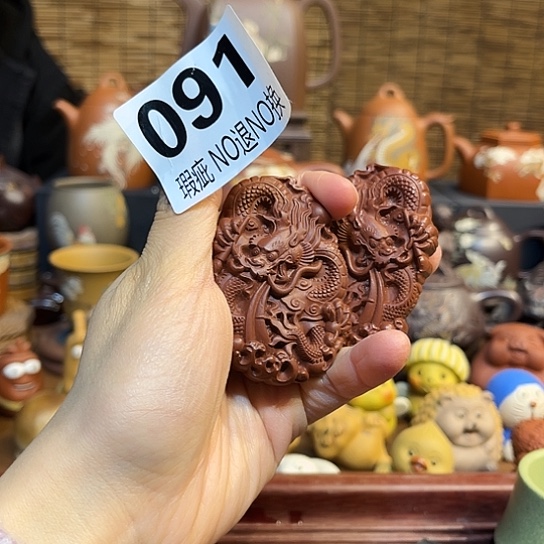 紫砂茶杯紫砂茶宠微瑕