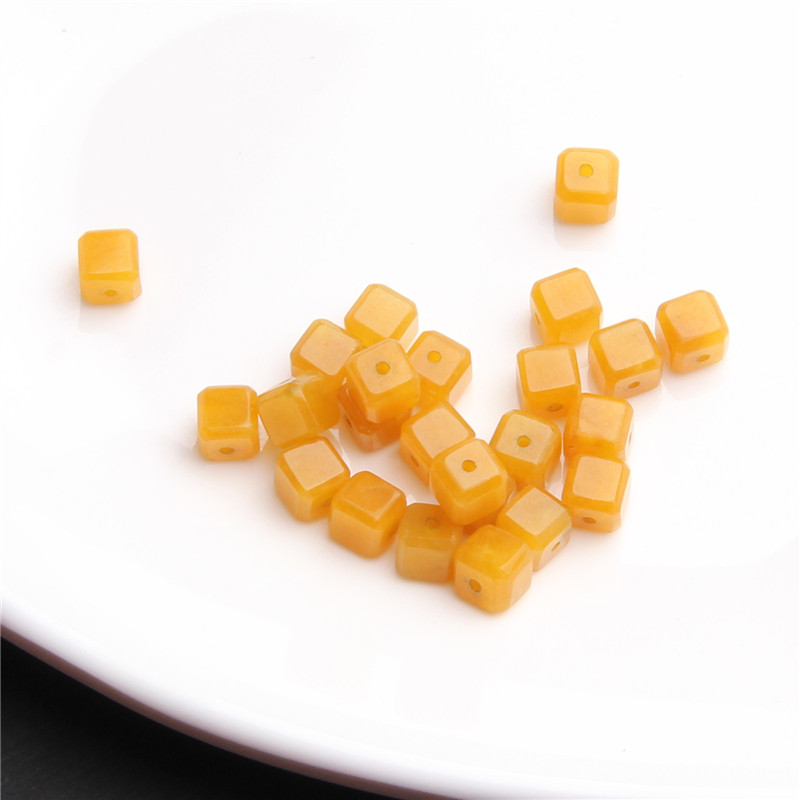 冰黄舒6MM方糖散珠 K1345 多样性发一