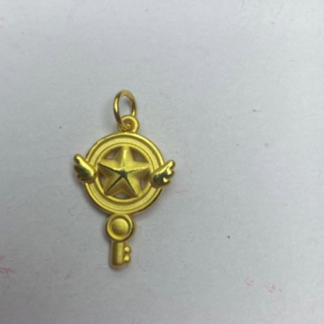 水贝黄金工厂直供 魔法棒吊坠黄金足金999