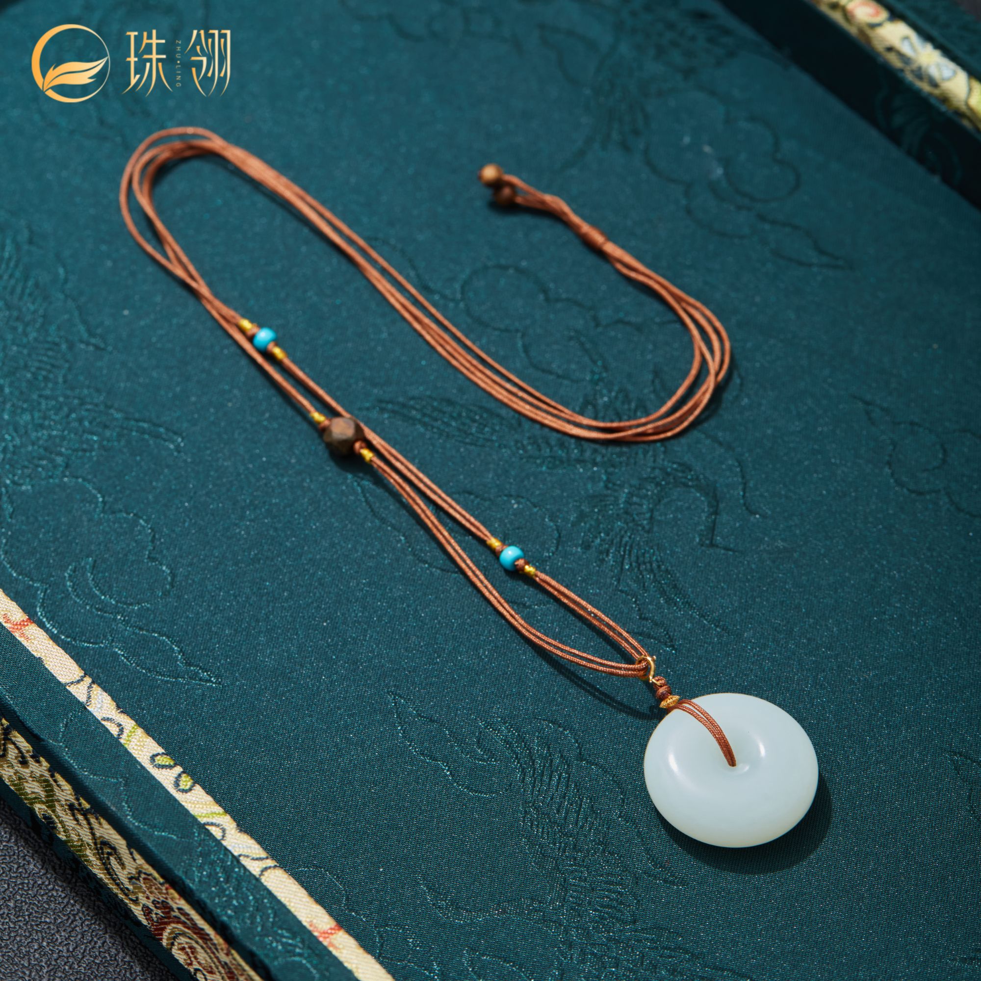 【珠翎珠宝】凌山 | 18K平安扣编绳吊坠多样性发一#XYGD9990219-A