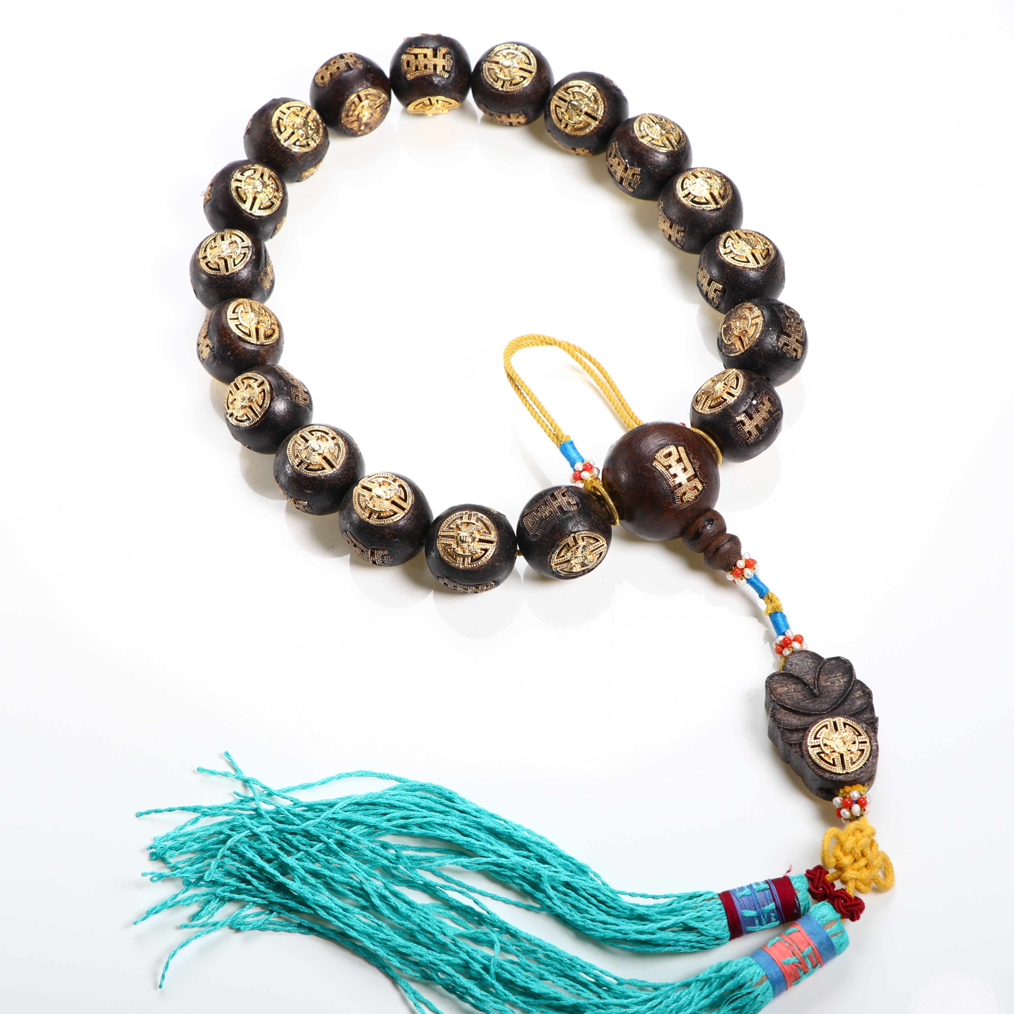 《博古文物》-木雕十八子手持-Xx-250224