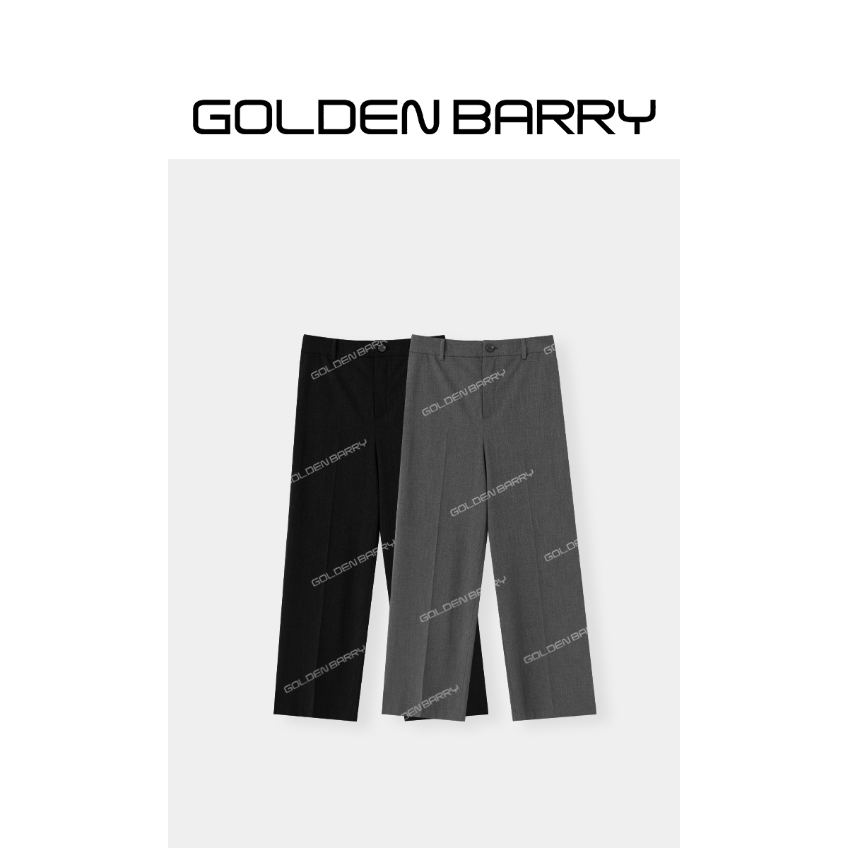 GOLDENBARRY|541171“都市通勤”经典老钱风阔腿西裤
