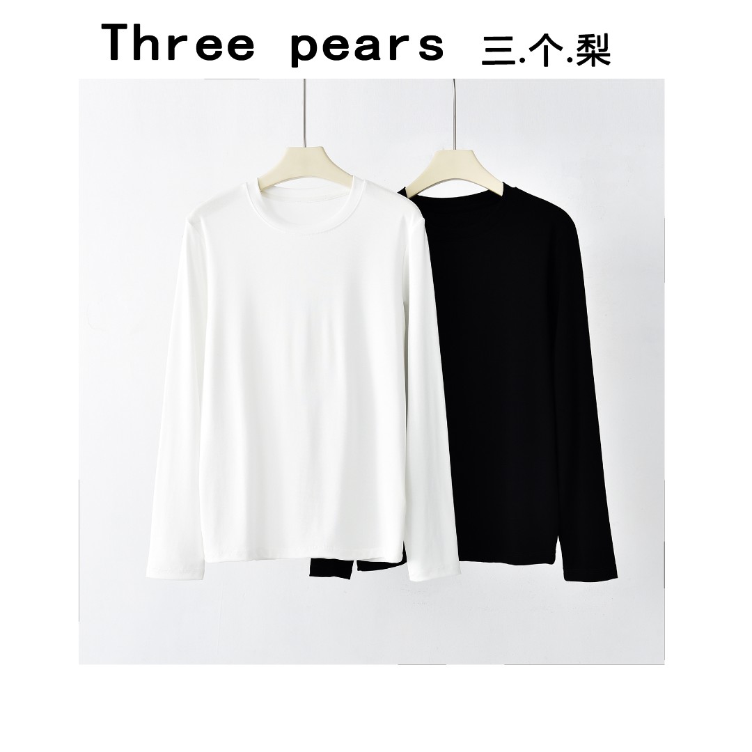 女士纯色打底T恤8909