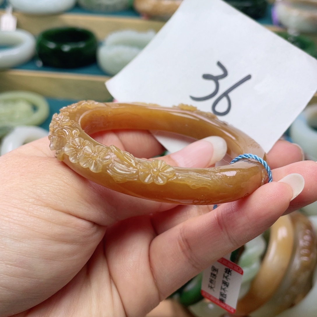 未镶嵌手镯和田玉圈口54