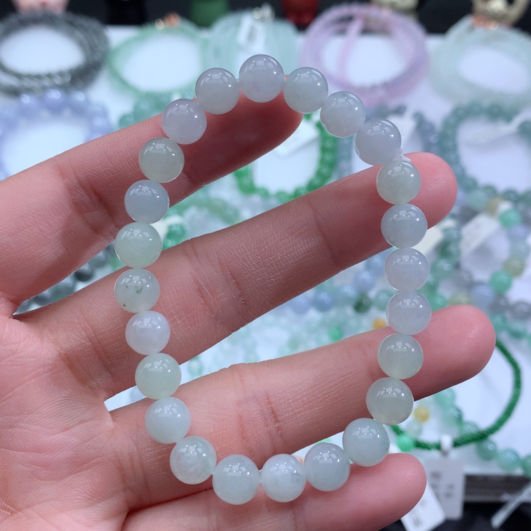 翡翠手链未镶嵌天然