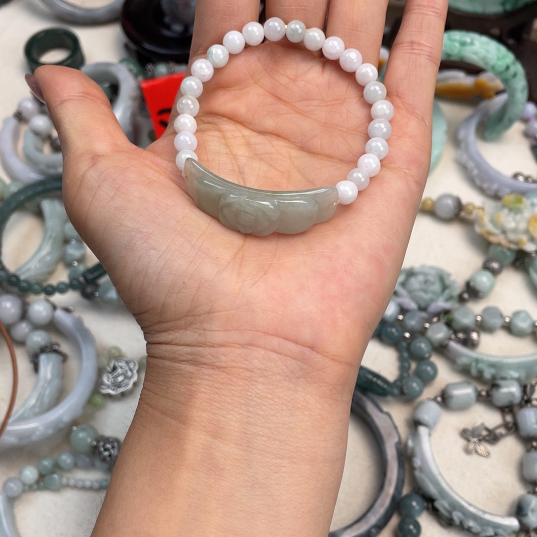 翡翠未镶嵌手链手链