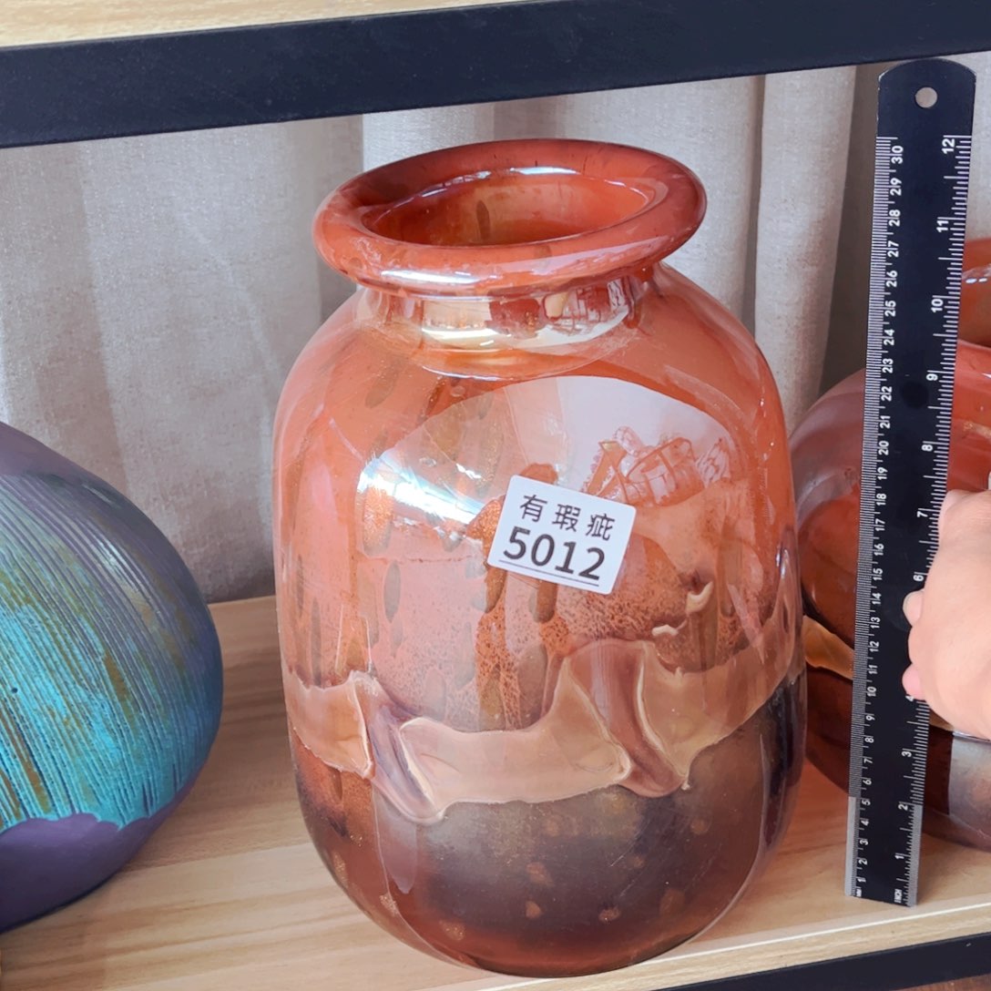 琉璃5012高28内口9 花瓶摆件