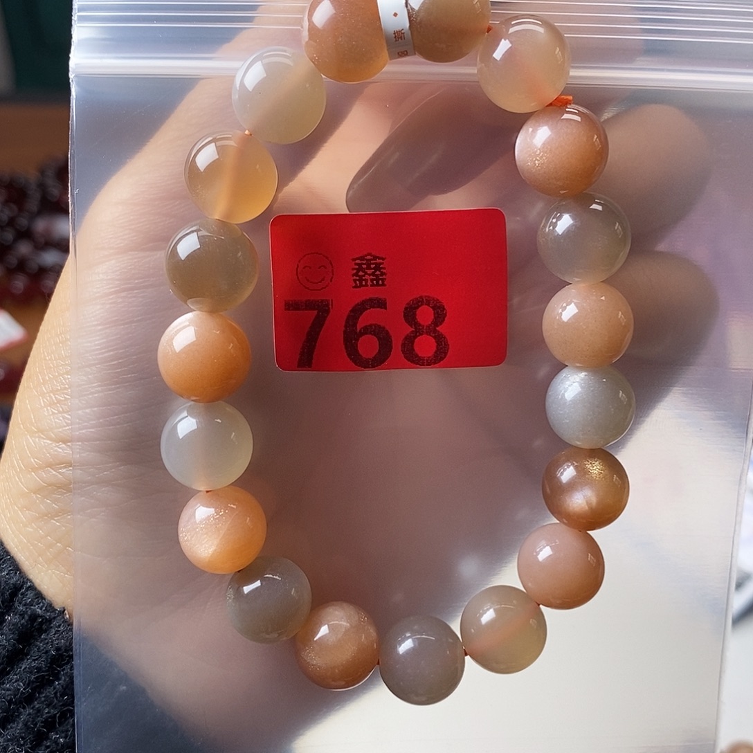 黙***黙月光石手链未镶嵌多样性发一11