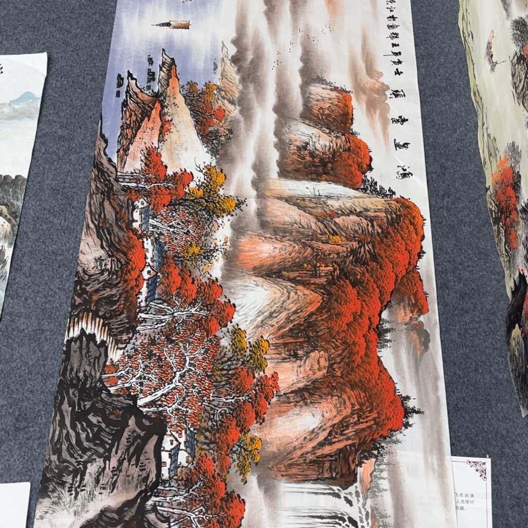 国画宣纸手绘，手工作品