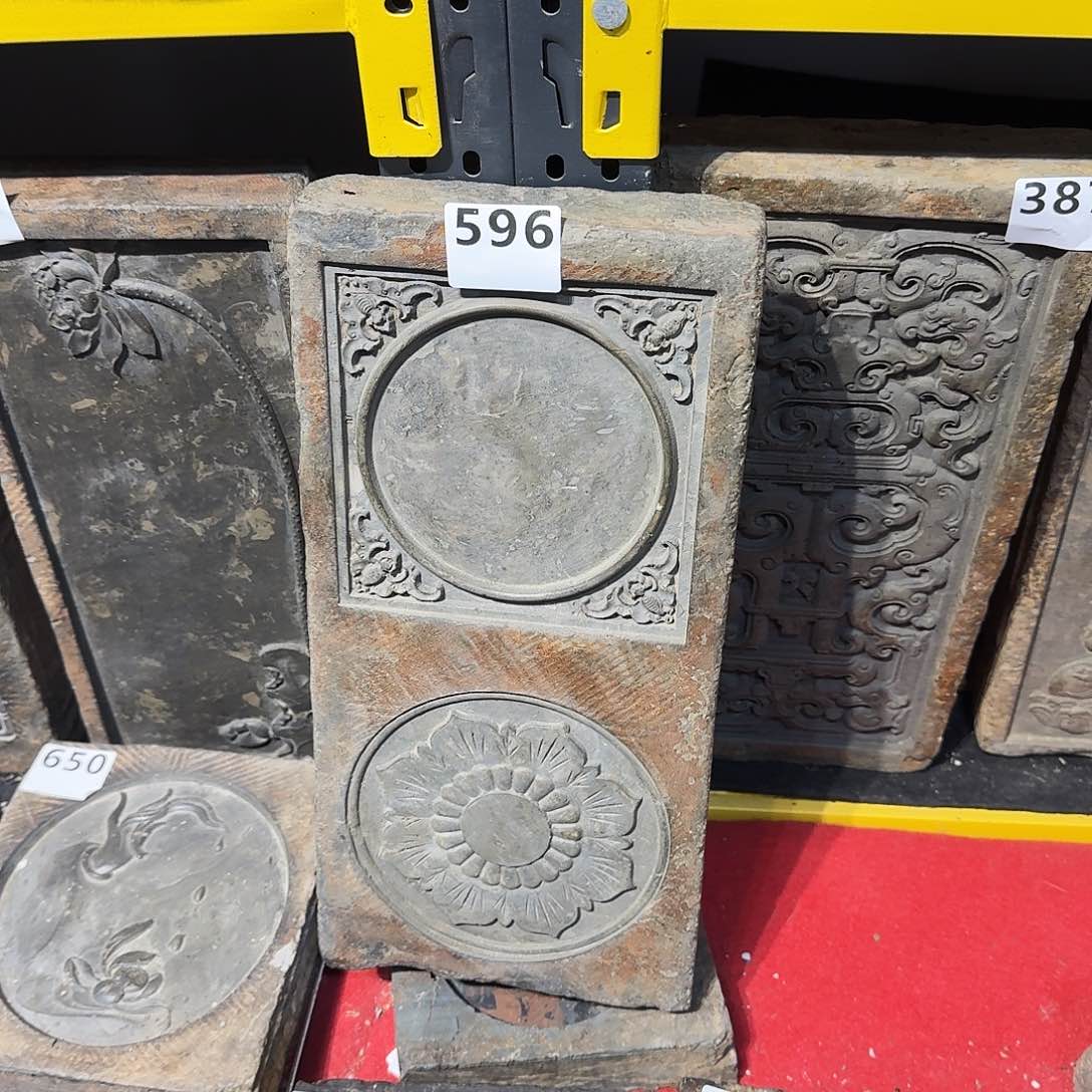 老砖后刻干泡茶台