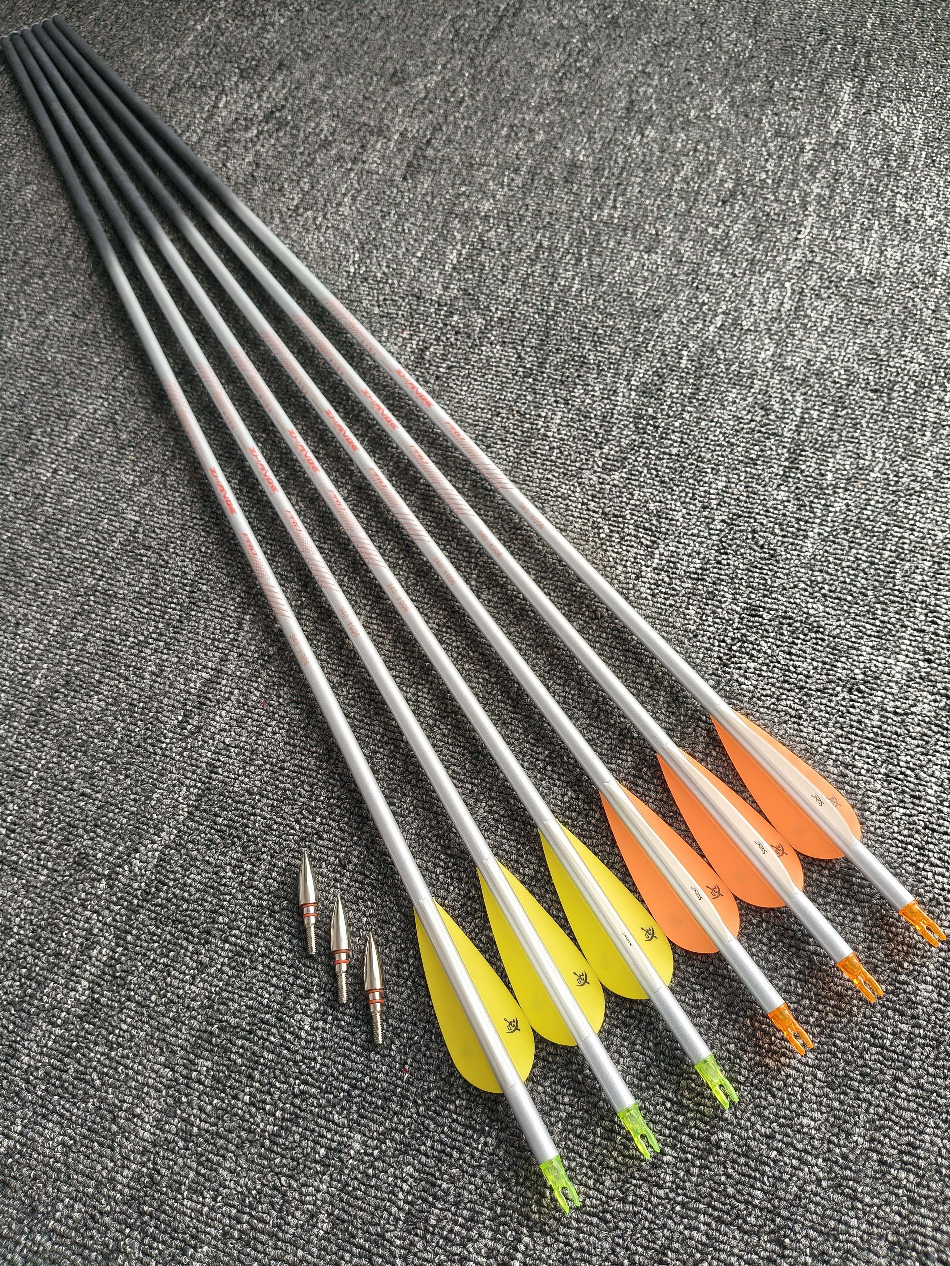 战鸽碳箭之星河纯碳箭银色可换箭头