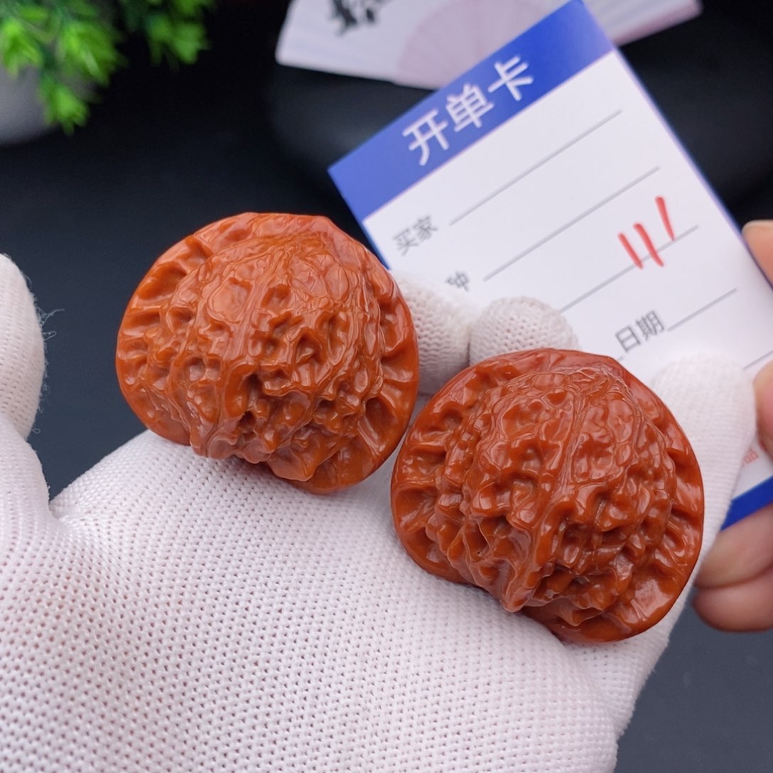 文玩核桃把件41.5寿桃111
