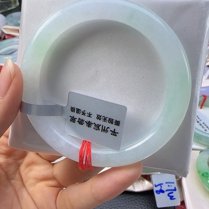 未镶嵌挂件翡翠晴绿-54圈