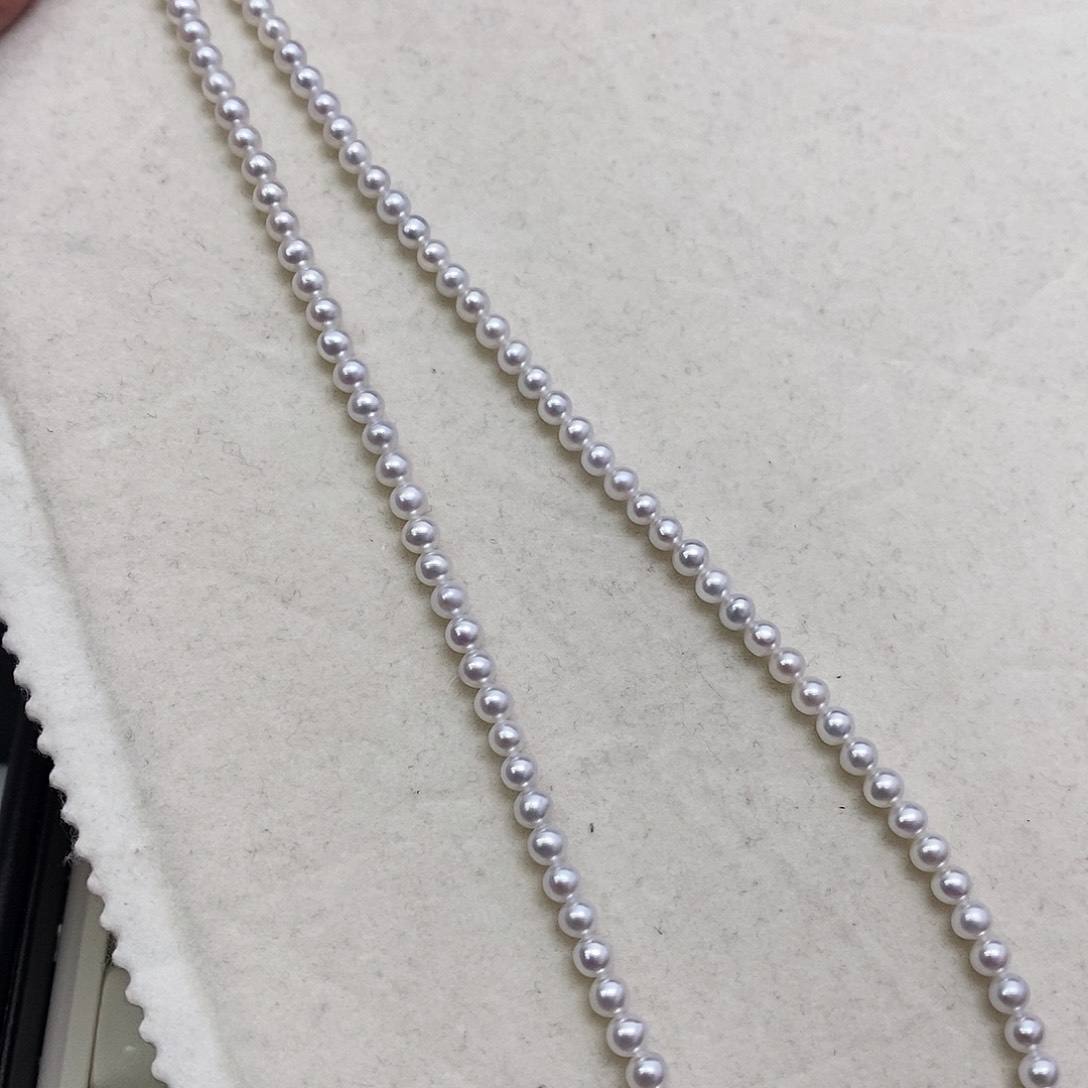 淡水珍珠颈饰银S925镶嵌4-5mm