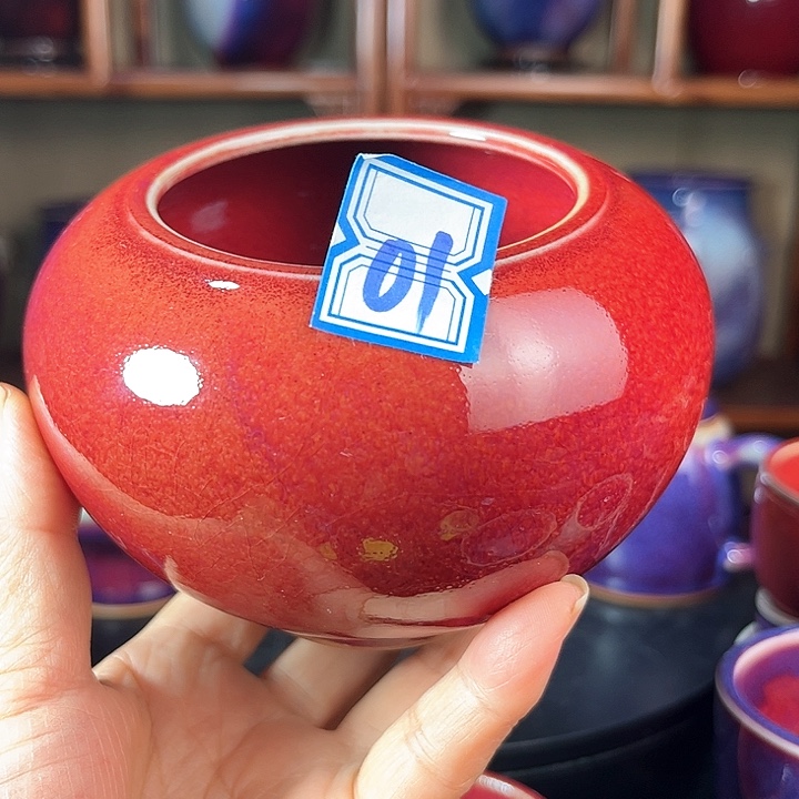 瓷片钧瓷手工艺品杯子