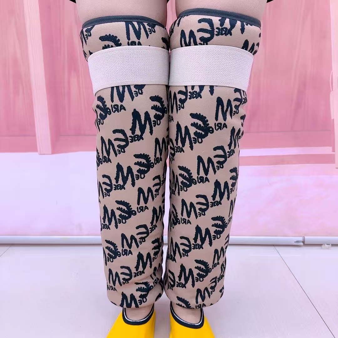 中老年人纯棉护膝护腿保暖防寒加后厚加棉透气