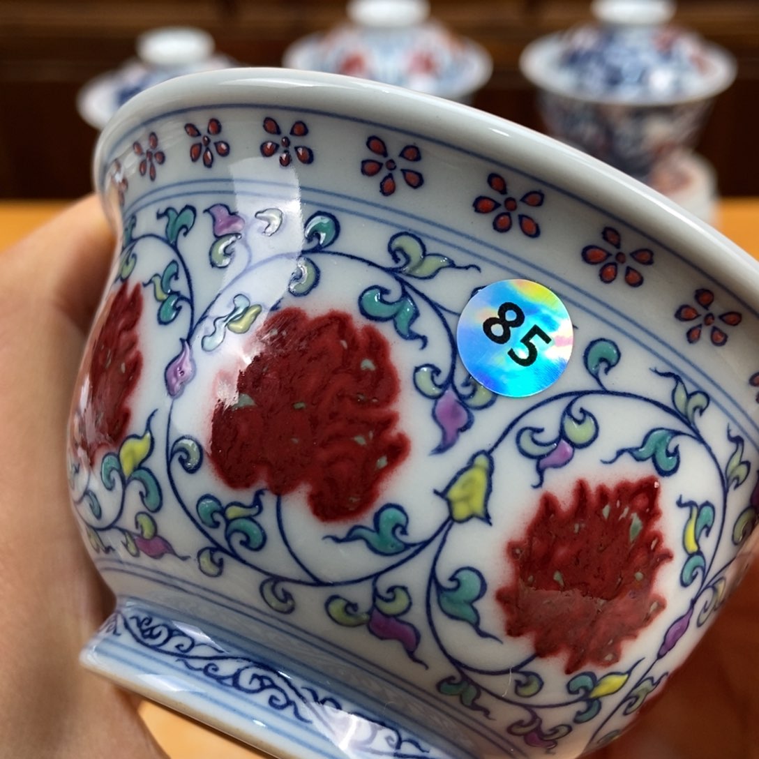 手绘现代茶具非古董
