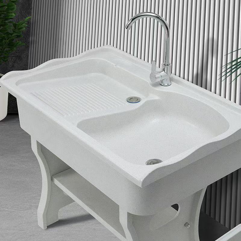 阳台室内外洗衣池加厚设计花边双出水