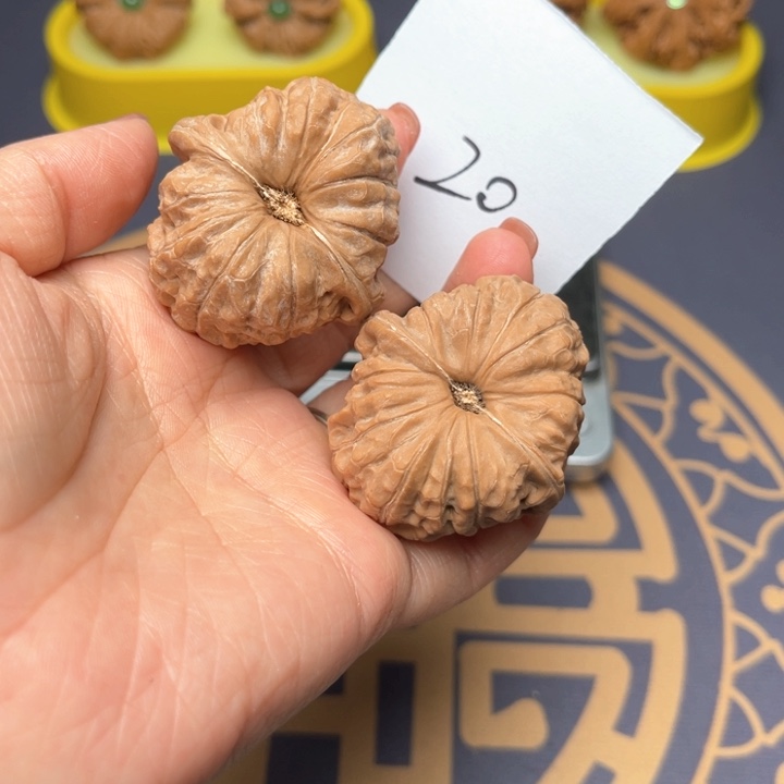 文玩核桃把件40南瓜墩