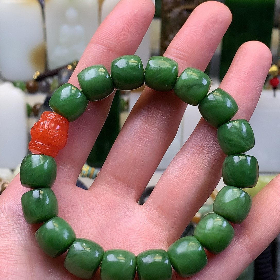 和田玉手串未镶嵌