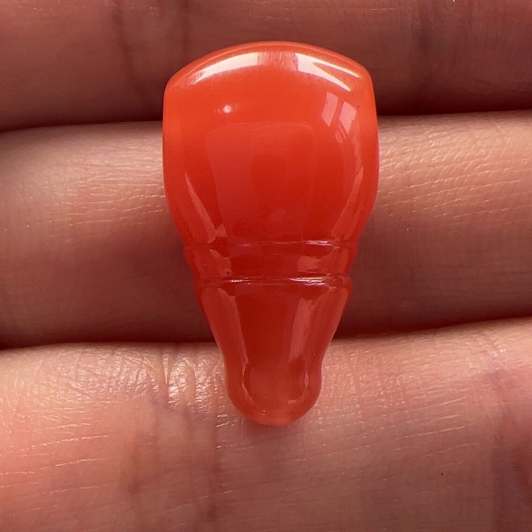 ****1南红玛瑙未镶嵌三通11mm