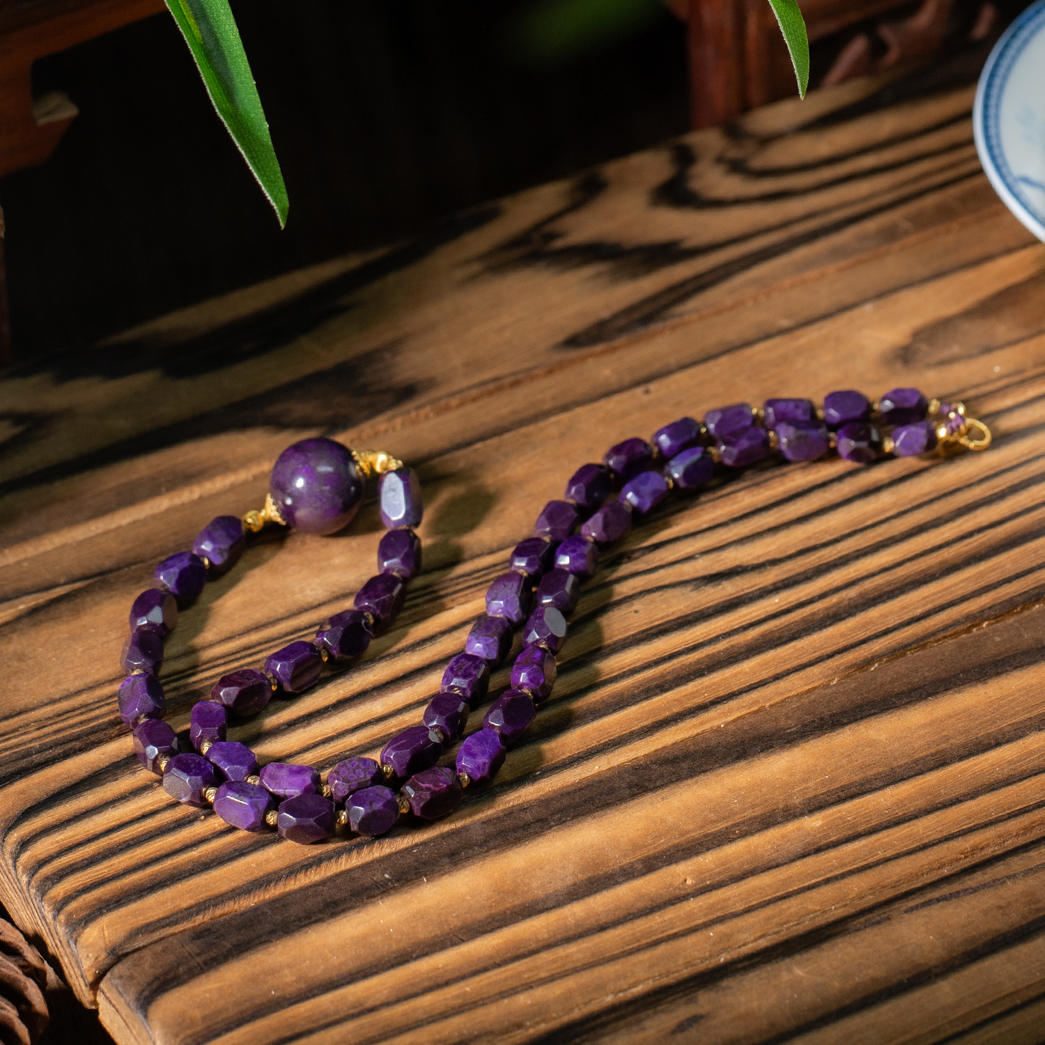 世间臻宝-根|18K金高含量老油紫舒俱来项链/P7602/多样性发/0