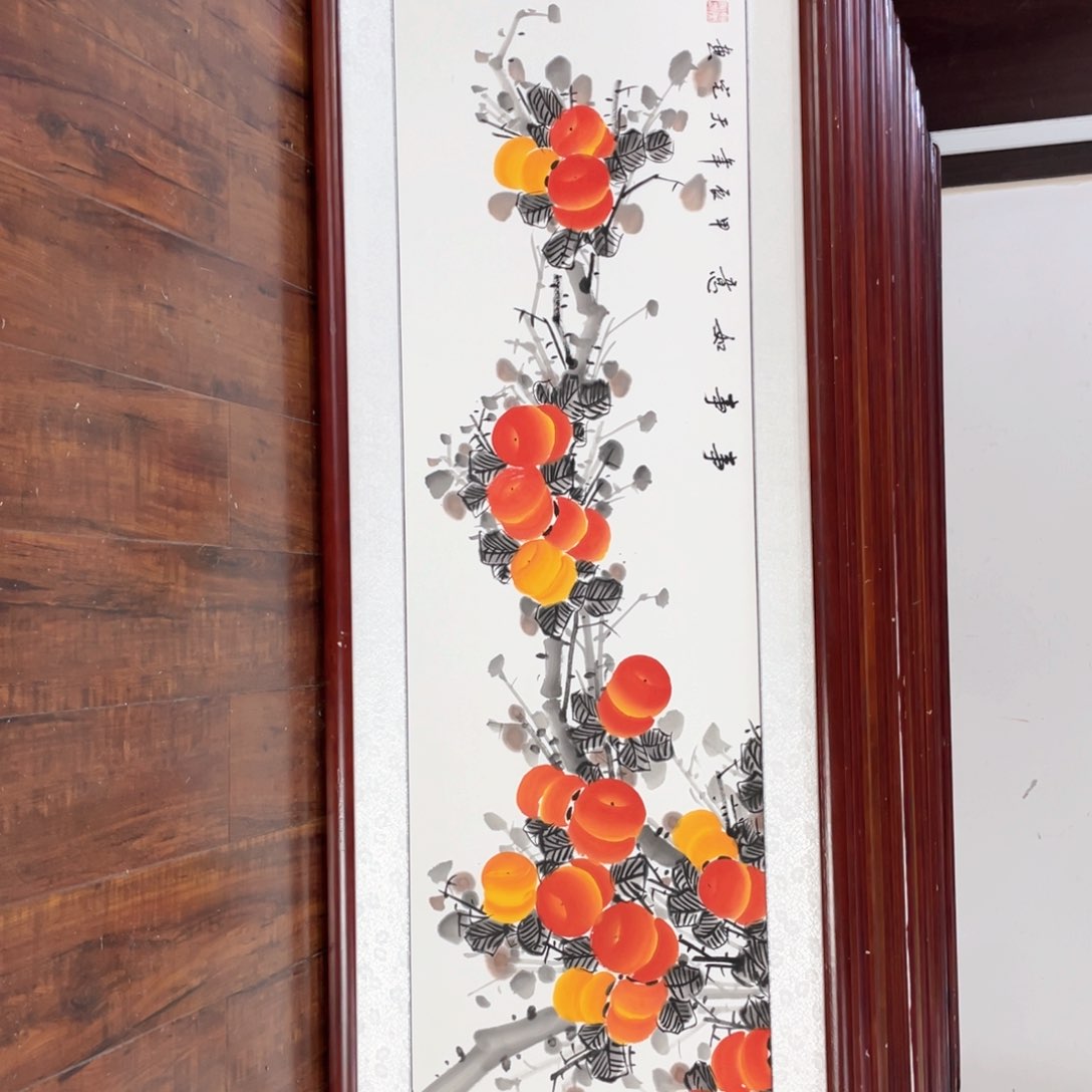 国画带框尺寸48*163厘米