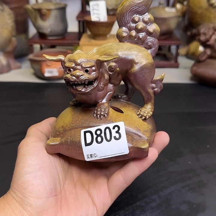备前烧作品备前烧作品备前烧狮子香炉