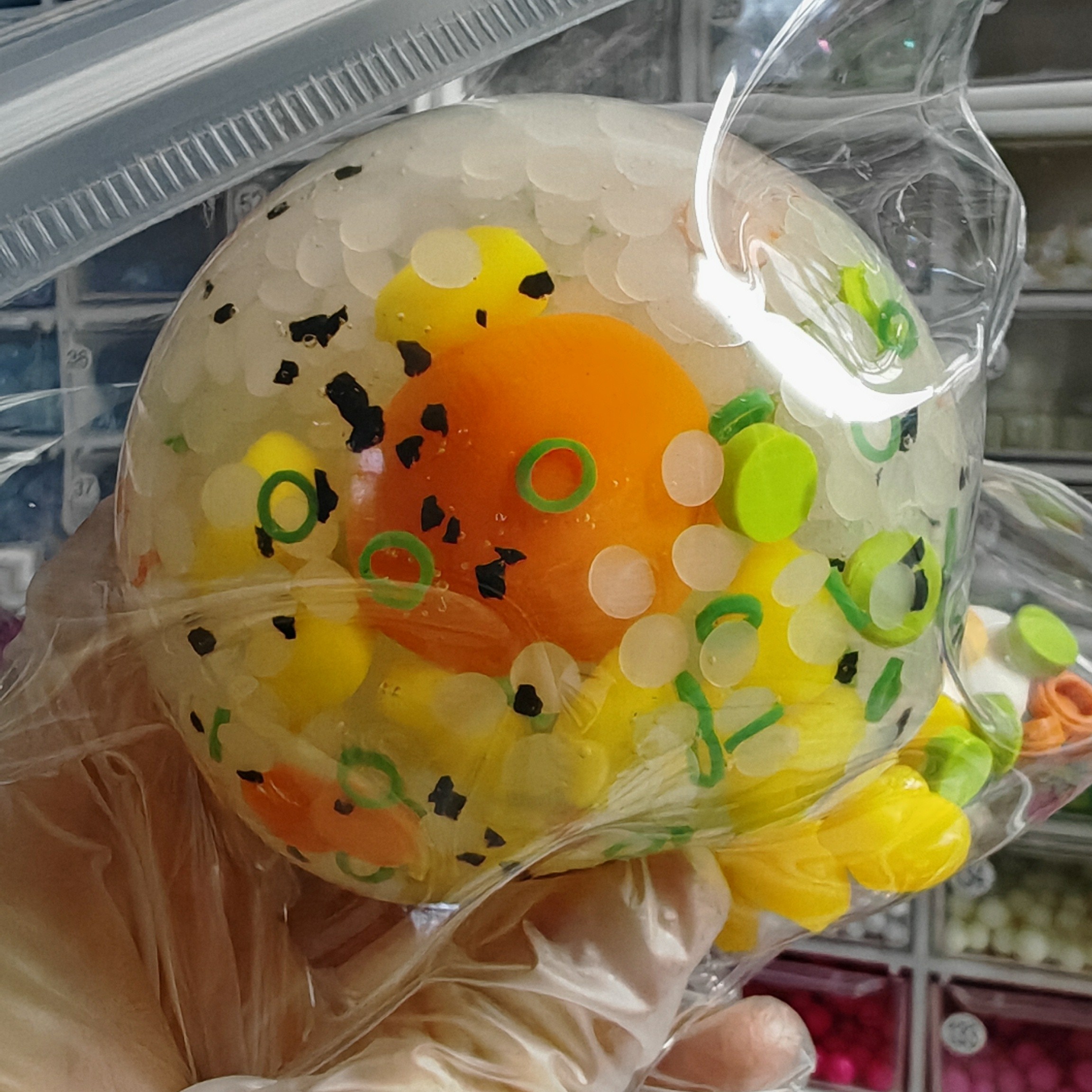 复刻球不排队不连麦蛋黄炒饭手作球捏捏乐解压玩具