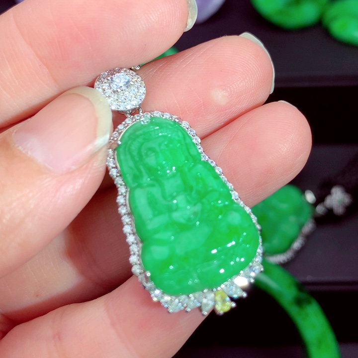 翡翠未镶嵌吊坠(不含链)