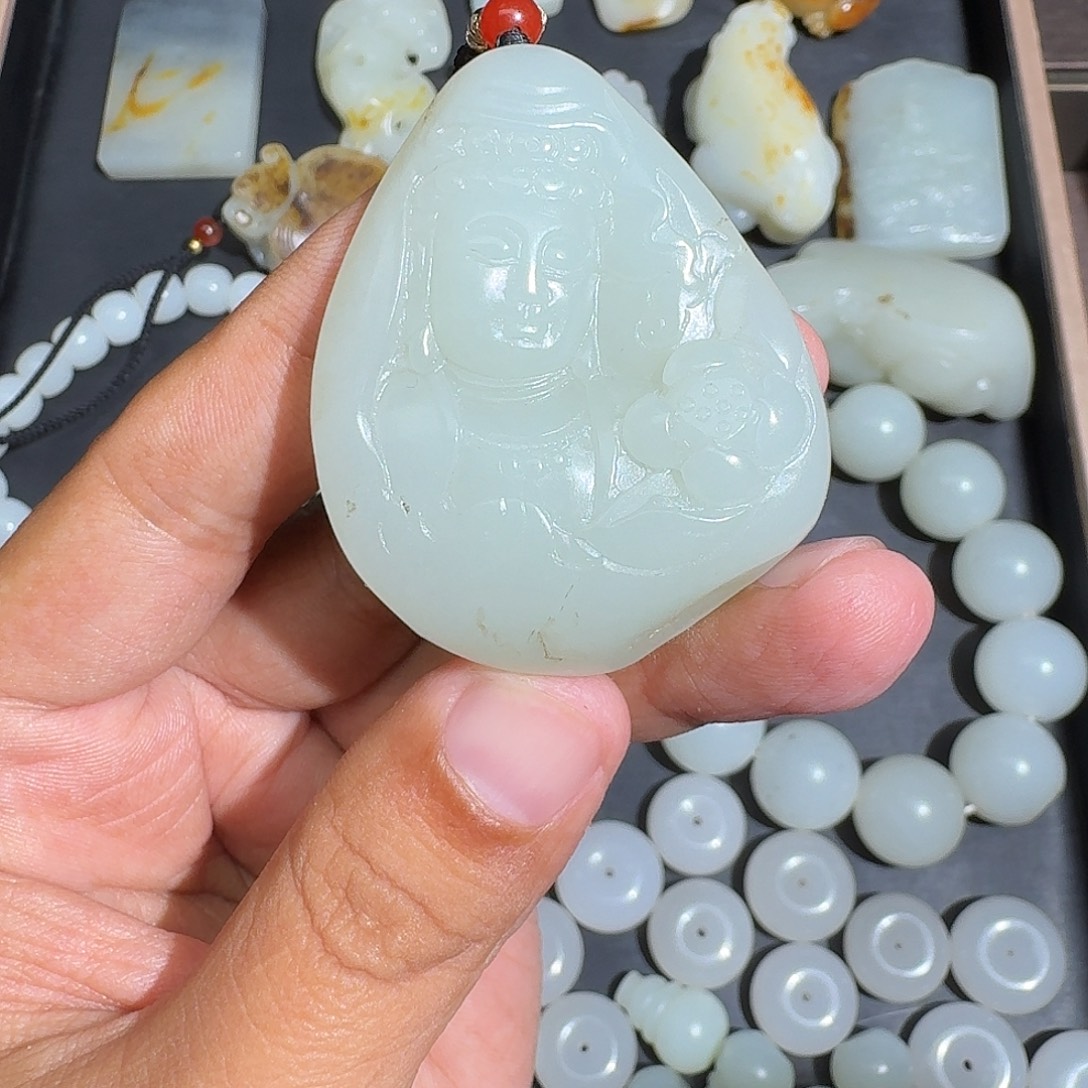 吊坠(不含链)未镶嵌和田玉