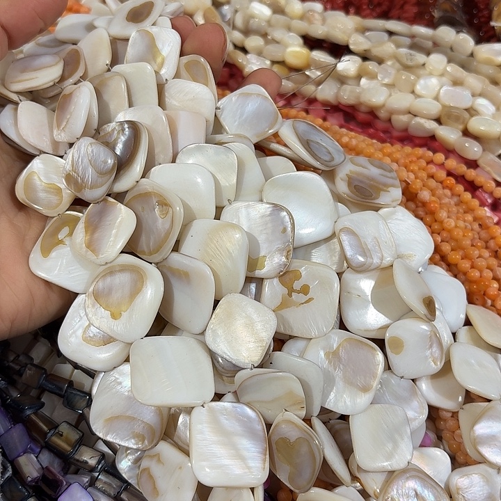 玛瑙/玉髓合金珠宝半成品3条大号对角碟片塔链