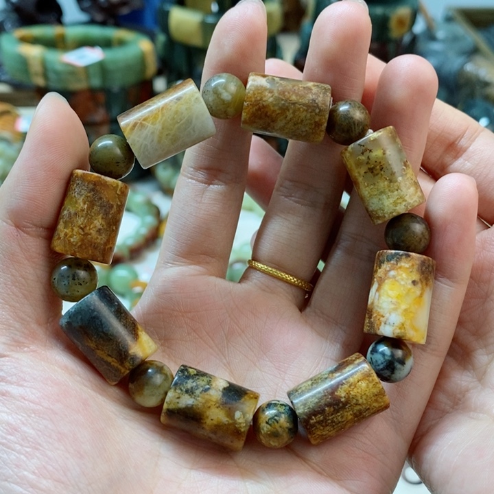 蛇纹石玉未镶嵌手串