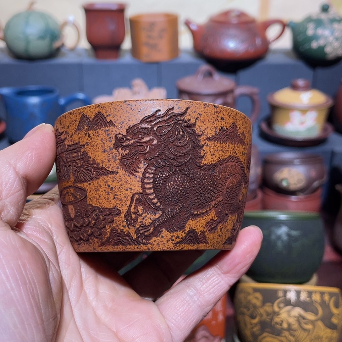 原矿紫砂手工主人杯