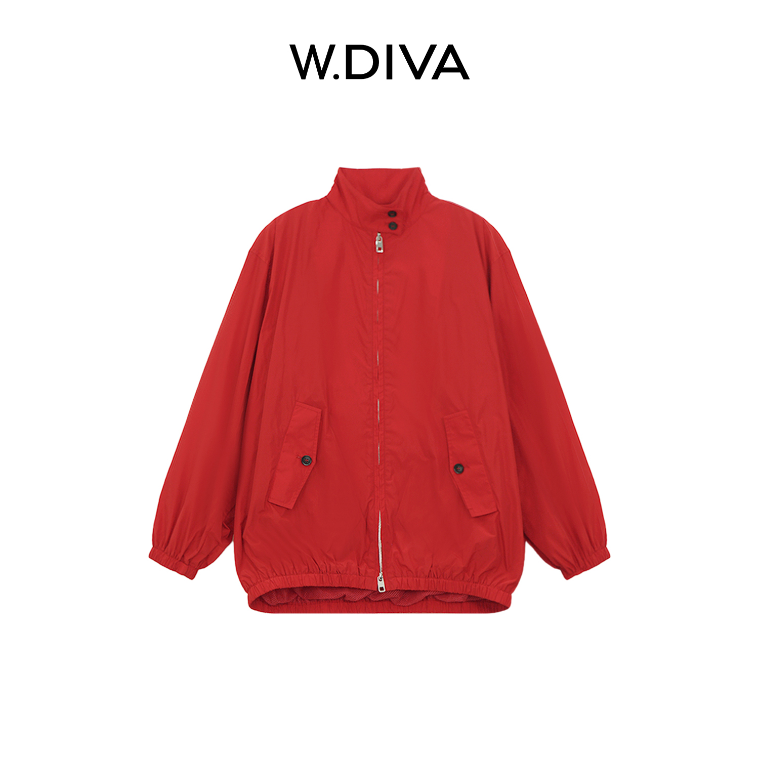 W.Diva【炙热】两色品质时尚百搭防风立领夹克长袖外套51C231262
