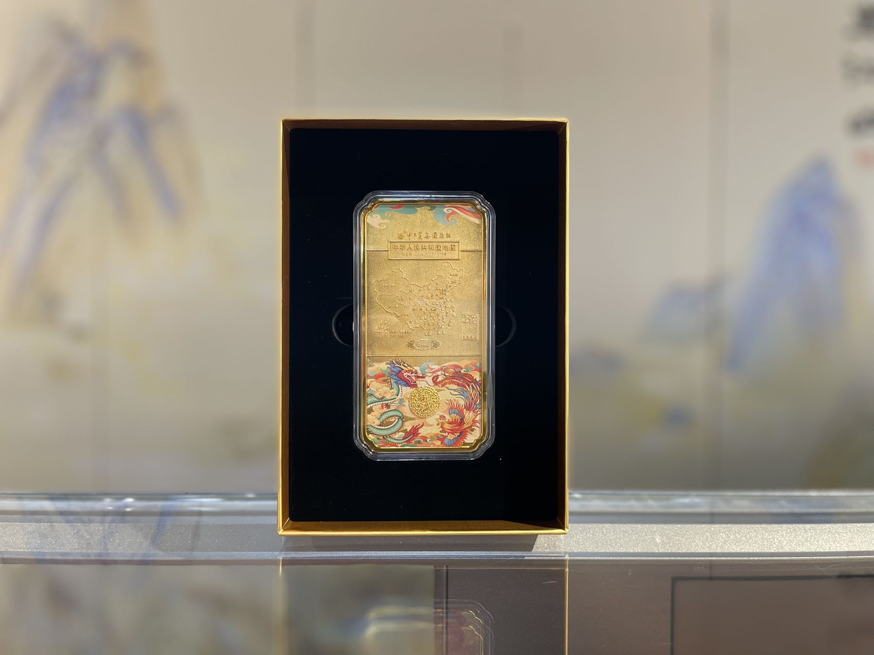 《版图》金色摆件