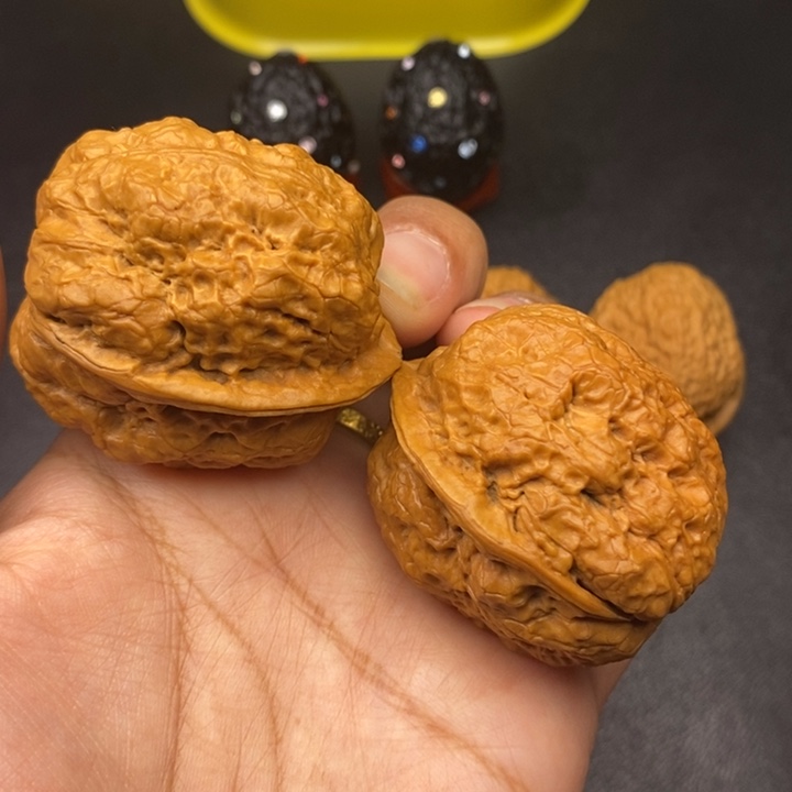 吊坠文玩核桃43尺金蟾王