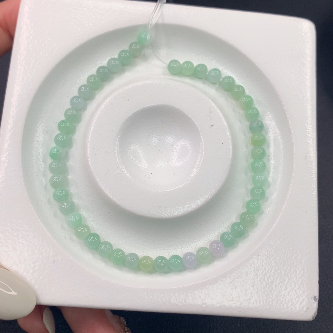 翡翠散珠翡翠散珠DIY手串多样性自发