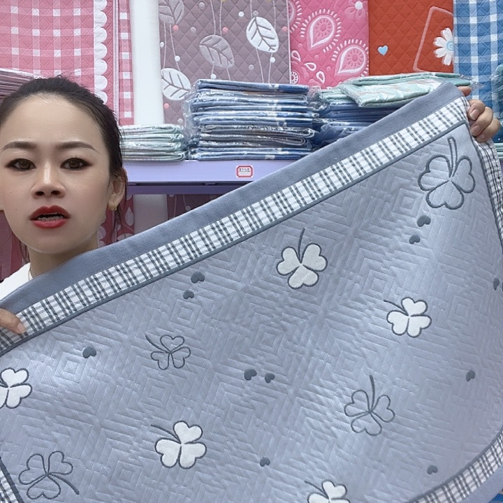 棉高级灰杏叶纯棉