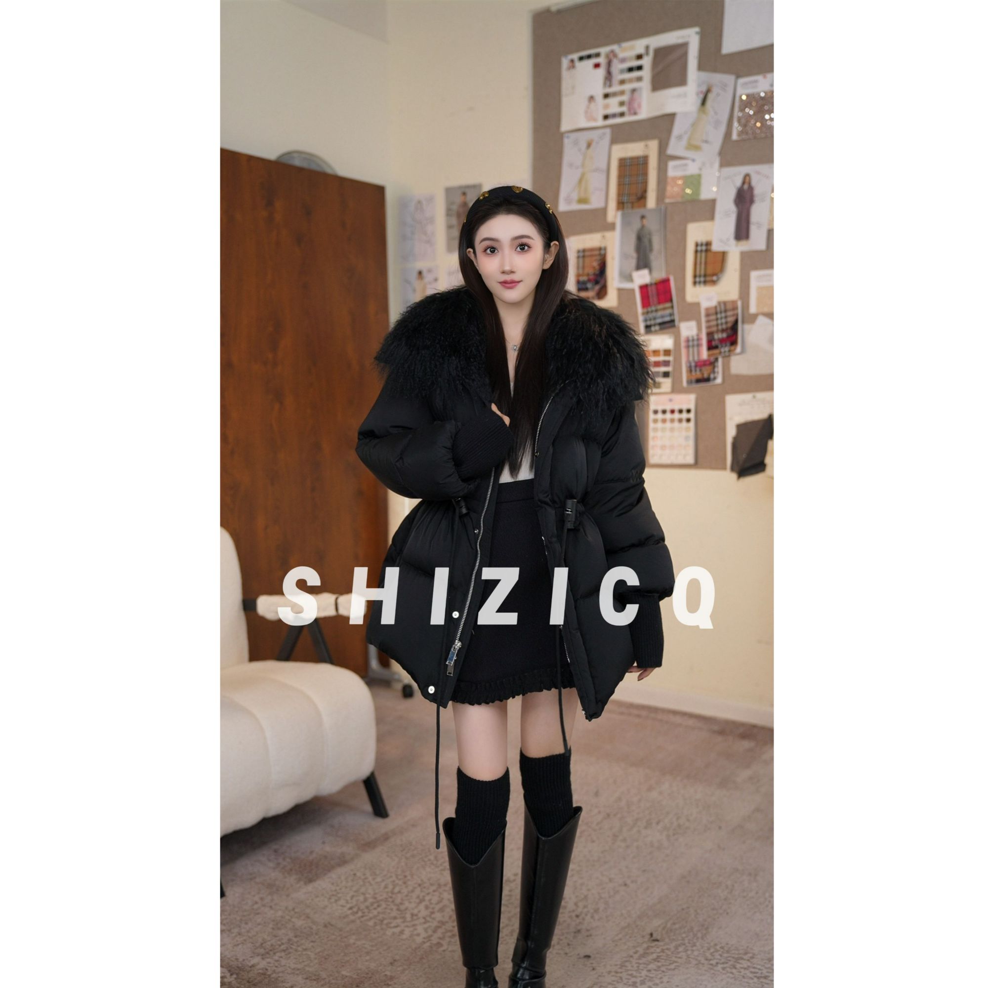 SHIZICQ【戛纳红毯】2025秋冬新款羽绒服女高品质95白鸭绒羽绒服