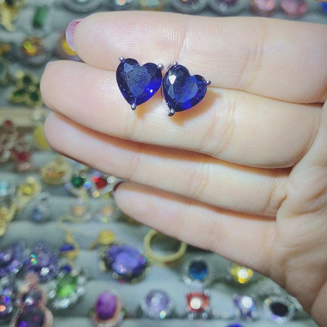 【闪购商品】托帕石耳饰银S925镶嵌